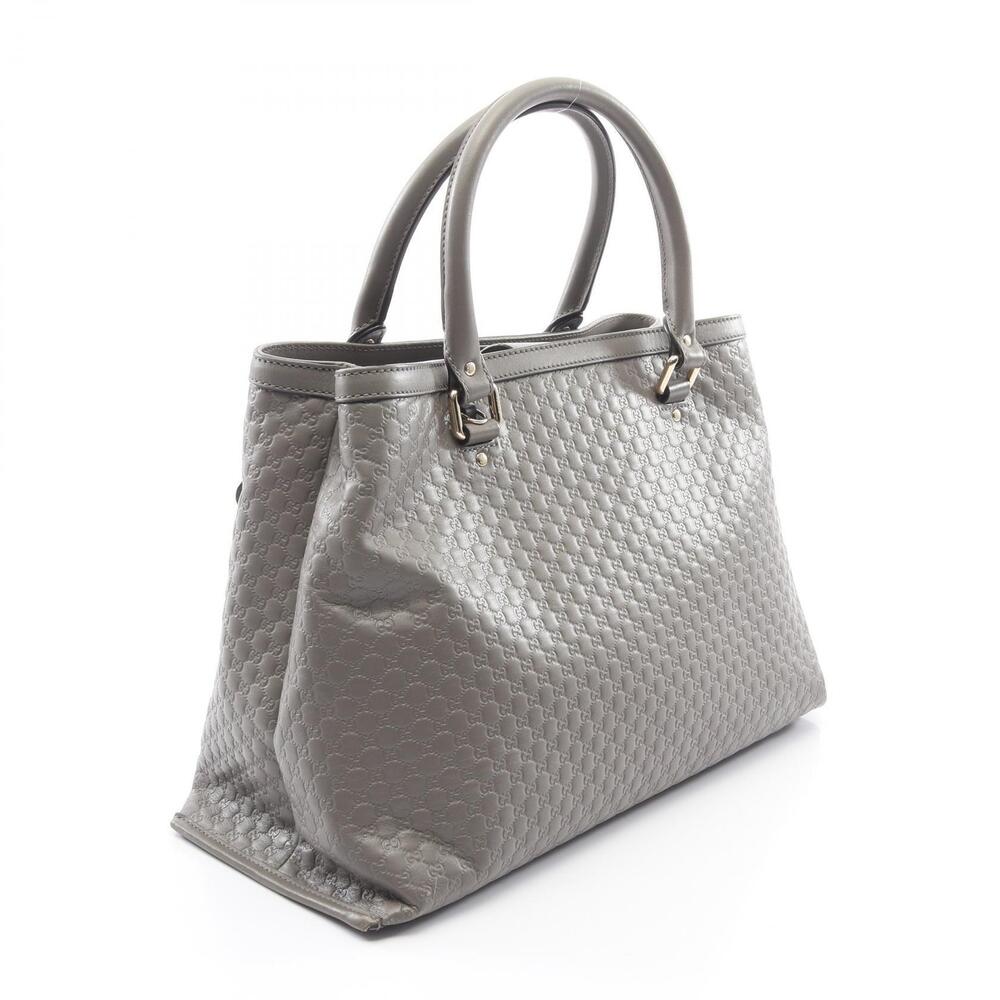 Gucci Guccissima Handbag Leather Gray - Picture 2 of 5